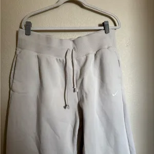 Nike Phoenix Fleece High Waisted‎ Wide-Leg Pants Sz XL Light Orewood Brown/ Sail thumbnail 5