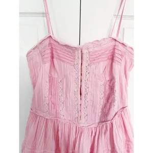 LoveShackFancy Nerida Mini Corset Tiered Dress Cherry Pink Lace Coquette thumbnail 5