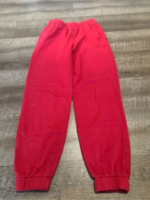 Hollister Red Ultra High Rise Fleece Jogger Sweatpants thumbnail 1