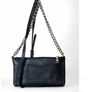 COACH NAVY crossbody small bag Leather. thumbnail 2