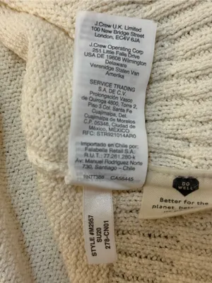 Madewell Knit Sweater Tank Top Ivory Cream Size L Style MN2957 thumbnail 9