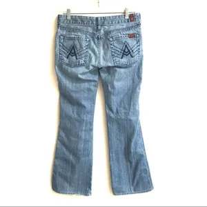 ‎7 for All Mankind “A” pocket denim jeans 28 thumbnail 2