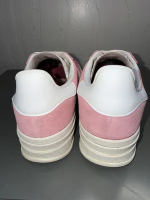 Adidas Gazelle Bold ‘Super Pop” Pink Suede Women's Sneakers with White Stripes thumbnail 10