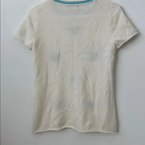 J.Crew 100% Cashmere Embroidered Tennis Top Size: S thumbnail 8