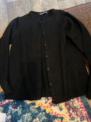 Northern isles medium black cardigan thumbnail 5