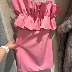 DO+BE Pink Ruffle Mini Dress thumbnail 3