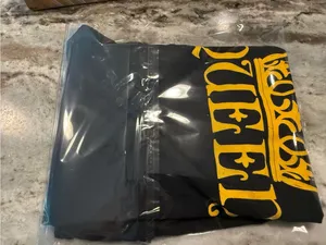 Next Level Apparel Black V-Neck Tee with Yellow Detail thumbnail 6