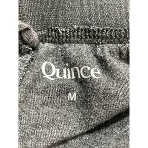 Quince Women's Gray High Rise Pull On Wide Leg Lounge Athletic Trousers Pants M thumbnail 5