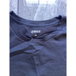 Quince NWOT Black Cotton Modal Crew Neck Swing Tee Shirt XS HFMCOL006 thumbnail 2