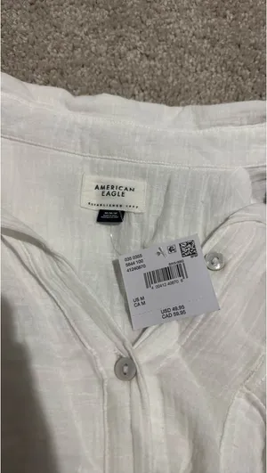 American Eagle Gauzy Coverup Shirt thumbnail 2