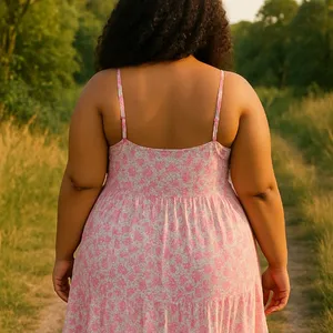 Old Navy Pink Floral above the knee Dress thumbnail 2