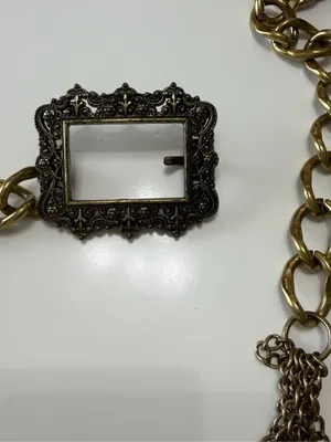Chunky Goldtone Chain Belt - Women's Fashion Accessory thumbnail 3