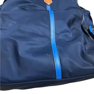 Tory Burch The Perry Overnight Travel Bag Blue Nylon Faux Leather Trim One Size thumbnail 3