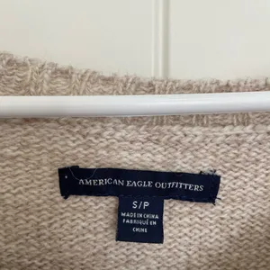 NWOT | American Eagle‎ women’s geometric neutral wool warm knit sweater small thumbnail 5