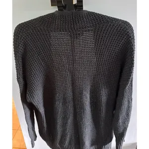 American Eagle Women's cozy gray waffle-knit open-front cardigan Size XS‎ thumbnail 5