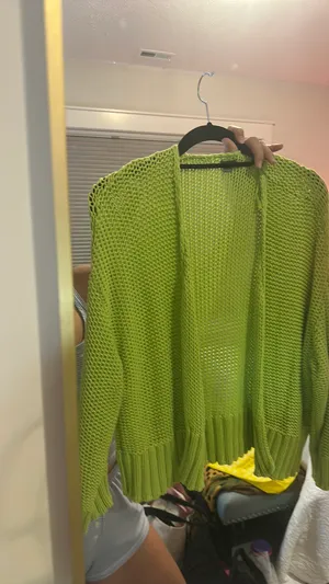 Aerie chunky knit cardigan sweater thumbnail 2