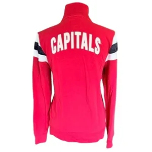 ’47 Brand Washington Capitals Women’s Full Zip Jacket Red Large NHL thumbnail 5