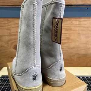 Bearpaw Women's Grey and Cream Boots thumbnail 5