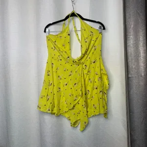 Free People yellow tango at night romper size 8‎ festival thumbnail 3