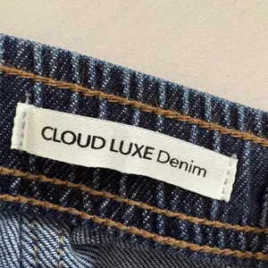 OAT New York Cloud Luxe Denim Wide Leg Drawstring Pants Dark Wash 4/27 thumbnail 7