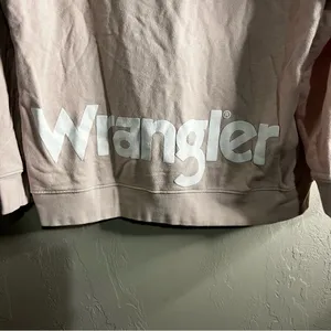 Wrangler Retro Soft Pink Spell-out‎ Kangaroo Pocket Pullover Hoodie thumbnail 7