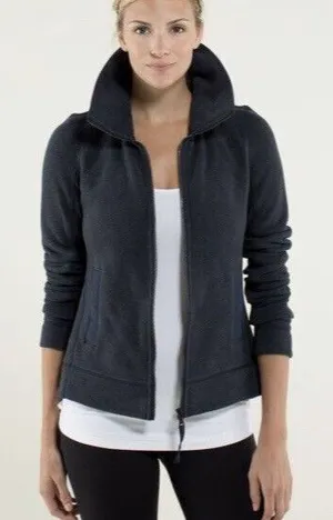 Lululemon Size‎ 6? Small Inkwell Navy Blue En Route Jacket Full Zip thumbnail 1