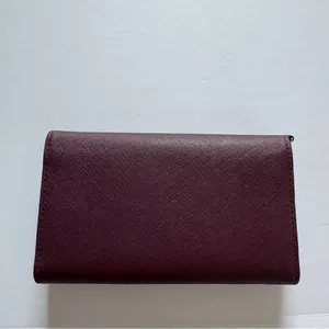 Kate Spade Laurel Way Saffiano Leather Clutch Phone Wallet Plum thumbnail 2