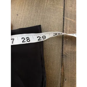 Rachel Zoe Black Satin Button Down Blouse Womens Size L Long Sleeve Band Collar thumbnail 6