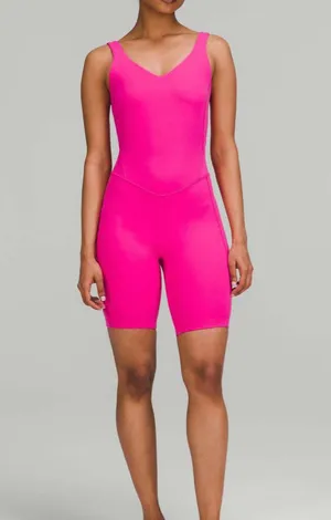 Lululemon Sonic Pink Align Onesie 8" thumbnail 1