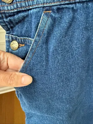 Vintage Sesame Street Elmo Denim Overalls S M thumbnail 5