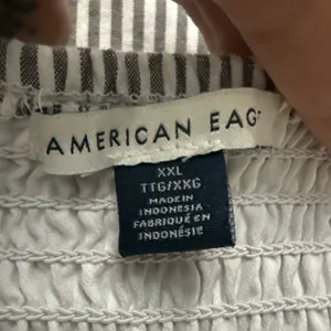 American Eagle Outfitters Jumpsuit 2XL XXL Striped Smocked Lined Wide Leg Cotton thumbnail 12