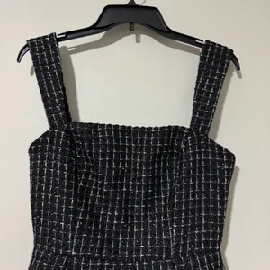 NWT ELLIATT Galadirel Check Tweed Minidress Black Size Small thumbnail 8