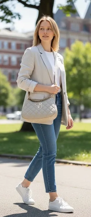 Steve Madden SM Quilted Shoulder Bag‎ Convertible Crossbody Purse Grey thumbnail 1