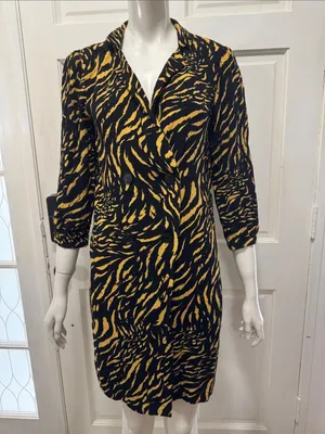 PINKO Viscose Made in Italy $365 ZEBRA BLAZER NOKOTA ITALIAN Dress 40 US SZ 4 thumbnail 5