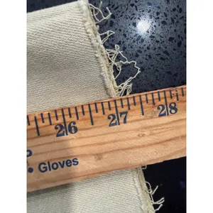 Maeve High Rise Wide Leg Khaki Tan Pants Raw Hem‎ Stretch Cotton Tencel 26 thumbnail 7