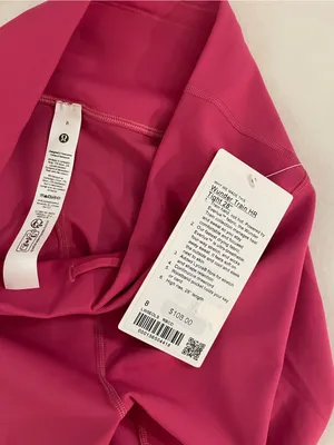 Lululemon NWT Wunder Train High Rise Tights 28” Leggings Raspberry Coulis Size 8 thumbnail 8