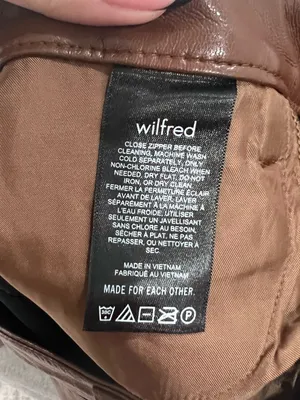 Aritzia Wilfred Melina Brown Vegan Leather Pants Sz 0 Y2K Straight Leg thumbnail 6