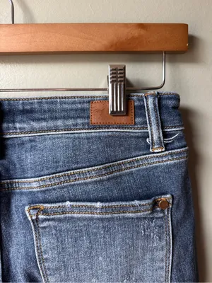 Judy Blue Los Angeles Mid Rise Blue Skinny Jeans Size 7/28 thumbnail 7