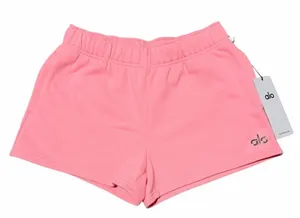 Alo‎ Yoga Neon Bubblegum Accolade Cotton Drawstring Shorts Women's Size Small thumbnail 1