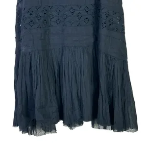 NWT Free People Shailee Dress Womens M Black Eyelet Ruffle Tiered Cottagecore thumbnail 4