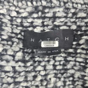 Hatch The Bristol Coat Black & White Textured Double Breasted Wool Blend Small‎ thumbnail 8
