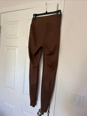 White House Black Market's signature Runway Leggings in chocolate thumbnail 4