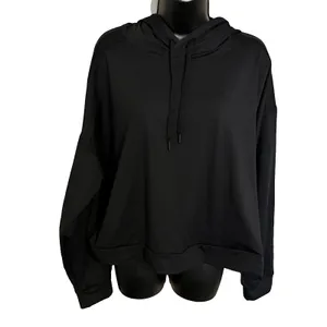 NEW All in Motion Women's XXL Soft Stretch Pullover Hoodie Black NWT thumbnail 4