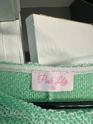 Pink Lily Cropped Sweater thumbnail 2
