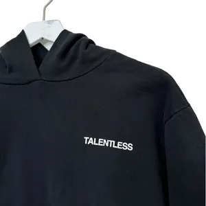 Talentless Black Hoodie Sweatshirt Unisex Minimal Logo Pullover Size Small thumbnail 5