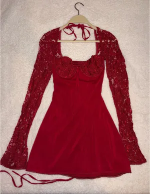 Babyboo Mini Dress Red thumbnail 4