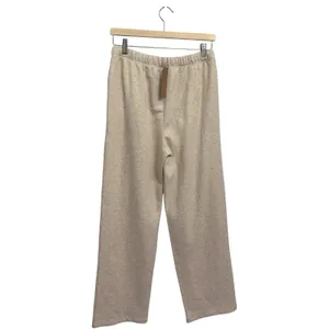 New Skims Cotton Fleece Classic Straight Leg Pant Oatmeal Hearher Medium NWT thumbnail 6