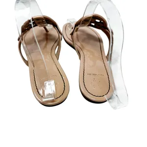 Tory Burch Miller Sandal Seashell Pink Patent Leather Thong Flat Size 6.5 thumbnail 4