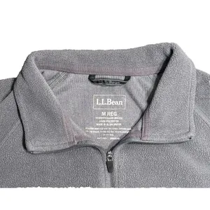 L.L. Bean Women's 1/4 Zip Fitness Fleece Gray Medium thumbnail 4