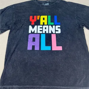 The Phluid Project T-Shirt Unisex Size M Black Y’all Means All Pride thumbnail 3